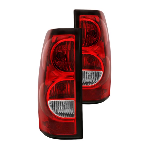 Anzo® - Chrome/Red Factory Style Tail Lights