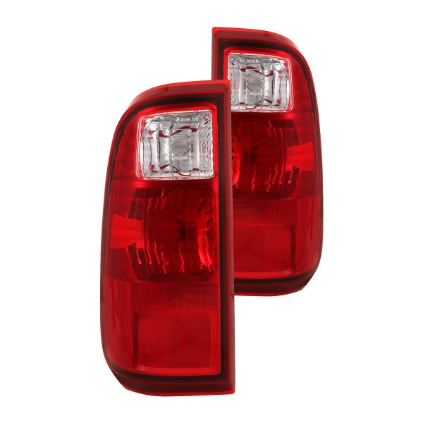 Anzo® - Chrome/Red Factory Style Tail Lights