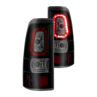 Anzo® - Driver and Passenger Side Black/Smoke Plank Style LED Tail Lights