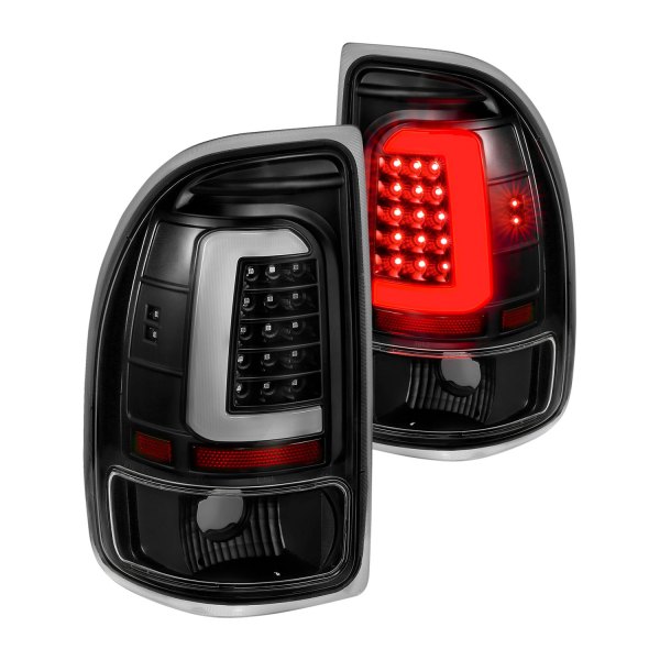 Anzo® - Black LED Tail Lights, Dodge Dakota