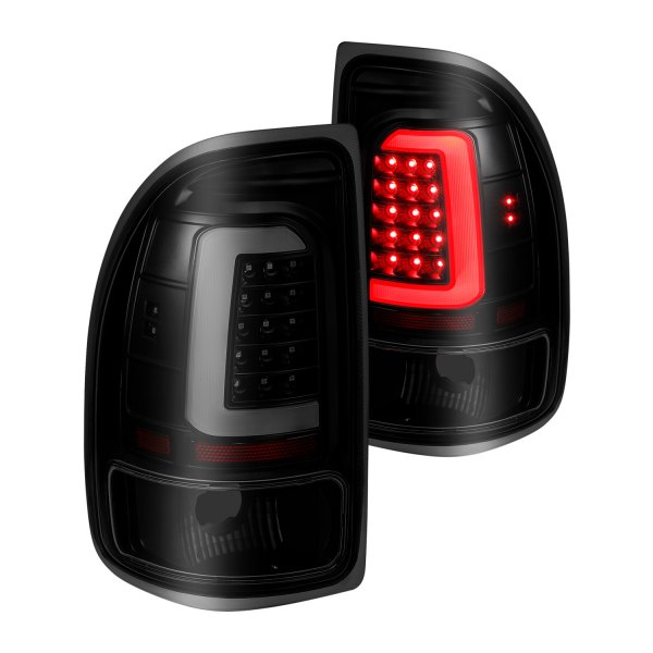 Anzo® - Black/Smoke LED Tail Lights, Dodge Dakota
