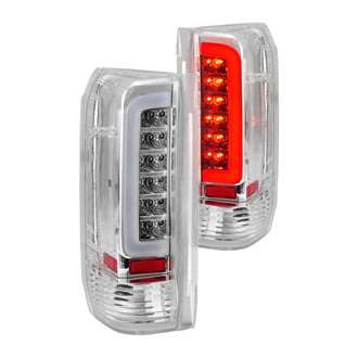 Anzo® 311352 - Driver and Passenger Side Chrome LED Tail Lights