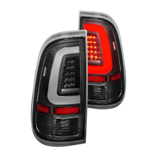 Anzo® - Black LED Tail Lights, Ford F-250