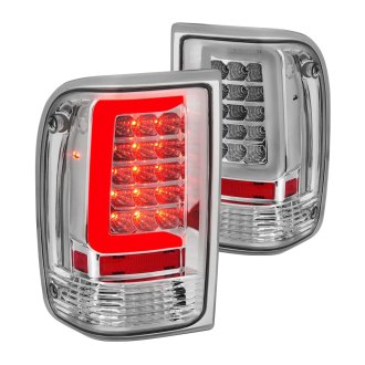 Anzo® - Chrome Fiber Optic LED Tail Lights