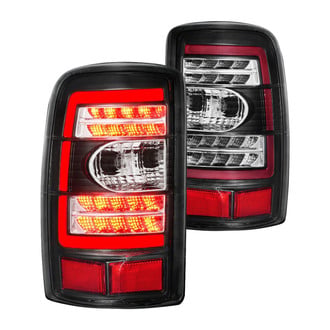 Anzo® - Driver and Passenger Side Black LED Tail Lights