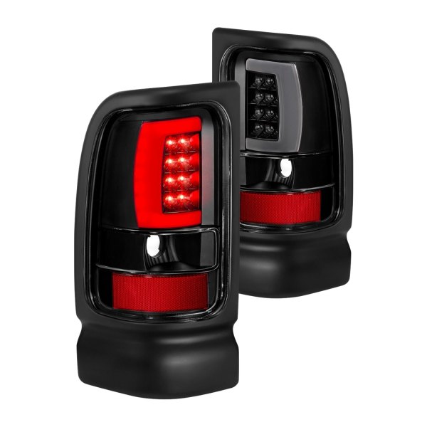 Anzo® - Black/Smoke Fiber Optic LED Tail Lights