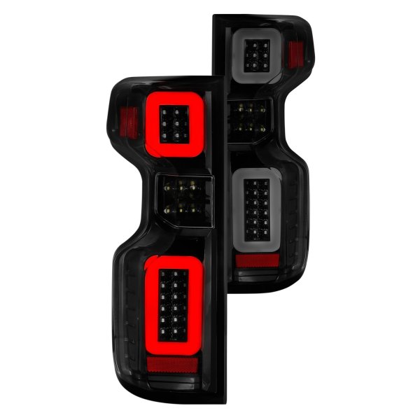 Anzo® - Black/Smoke Sequential Fiber Optic LED Tail Lights