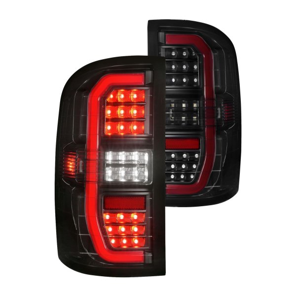 Anzo® - Black/Smoke Sequential Fiber Optic LED Tail Lights