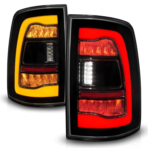Anzo® - Sequential Fiber Optic LED Tail Lights, Dodge Ram