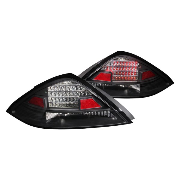 Anzo® - Black LED Tail Lights, Honda Accord