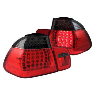 Anzo® - Driver and Passenger Side Chrome Red/Smoke LED Tail Lights