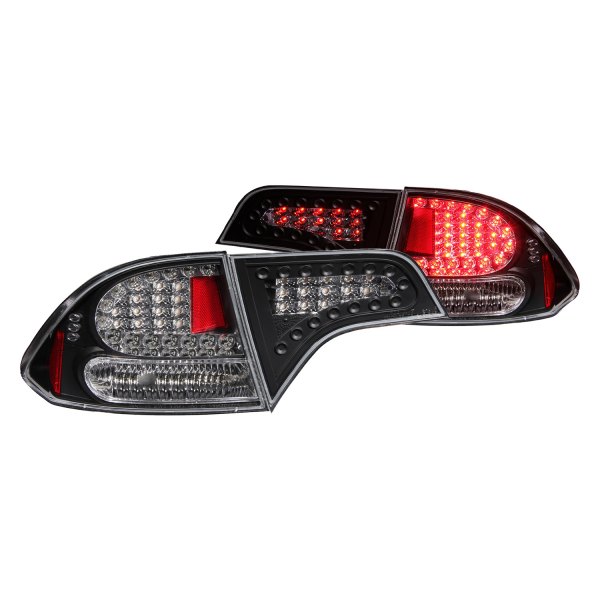Anzo® - Black LED Tail Lights, Honda Civic