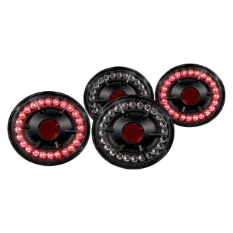 Anzo® - Driver and Passenger Side Black LED Tail Lights