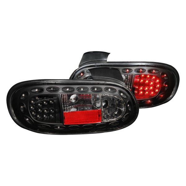 Anzo® - Black LED Tail Lights, Mazda Miata