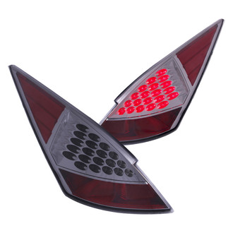Anzo® - Driver and Passenger Side Chrome Red/Smoke LED Tail Lights