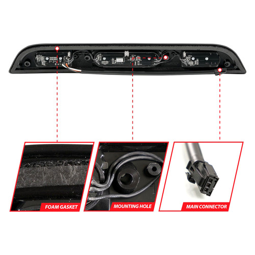 Anzo® 531111 - Black LED 3rd Brake Light