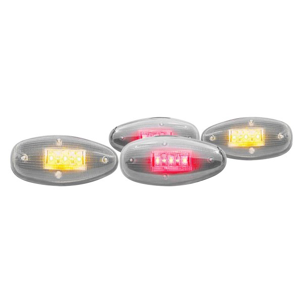 Anzo® - Dually Rear Chrome/Smoke LED Side Marker Lights