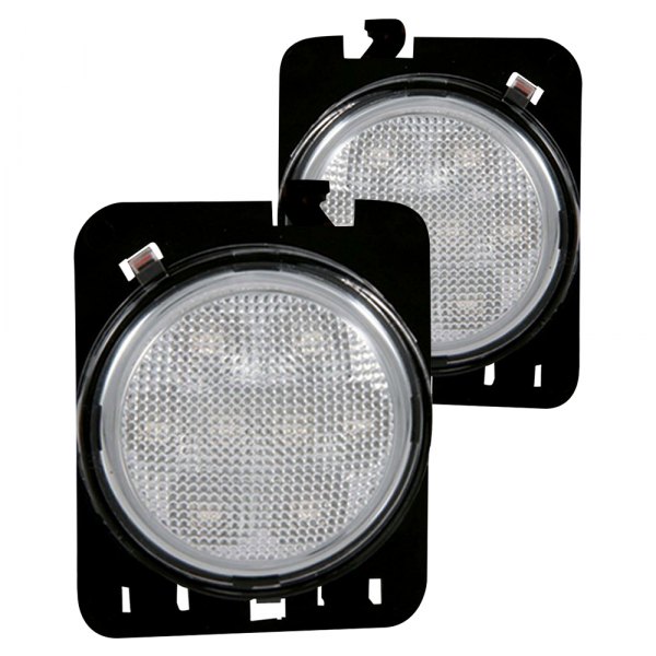 Anzo® - Black LED Side Marker Lights, Jeep Wrangler