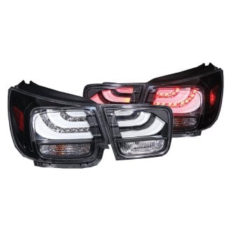 Anzo® - Black Fiber Optic LED Tail Lights