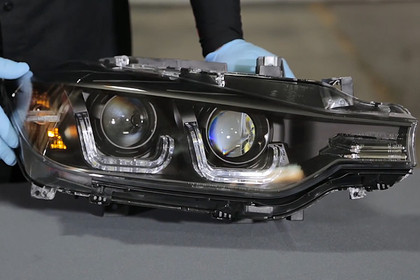 Anzo® - Driver and Passenger Side Black LED U-Bar™ Projector Headlights, Installation