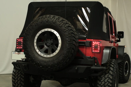 Anzo® - LED Tail Lights for 2007-2017 Jeep Wrangler JK Installation