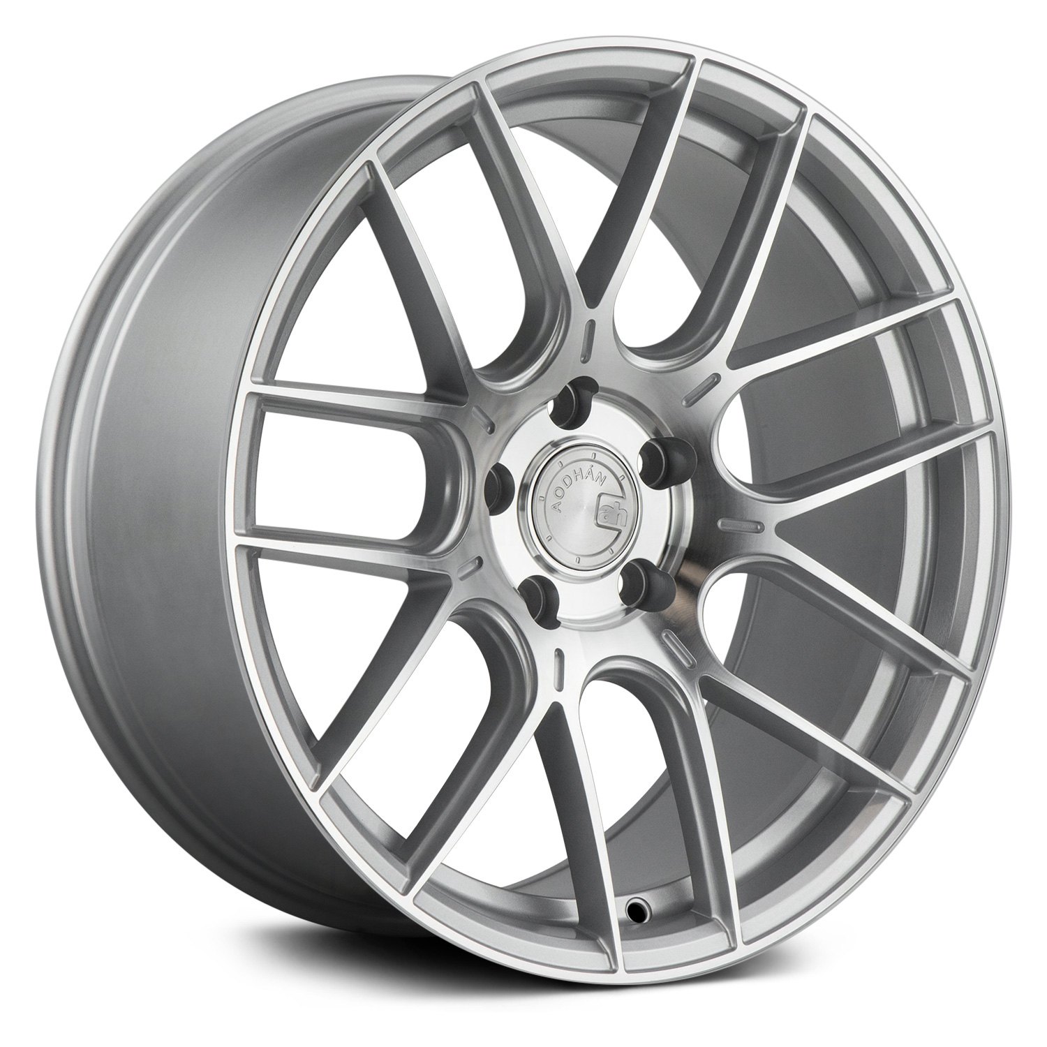 AODHAN® AH-X Wheels - Gloss Silver with Machined Face Rims ...