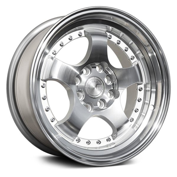 AODHAN WHEELS® - AH03 Silver with Machined Face and Lip