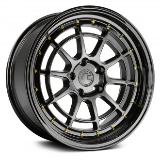 AODHAN® - AH04 Black with Gold Rivets