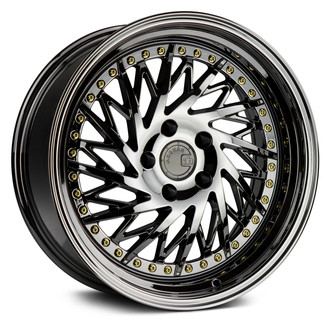AODHAN® - DS03 Black Vacuum with Gold Rivets