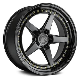 AODHAN® - DS05 Gloss Black with Gold Rivets