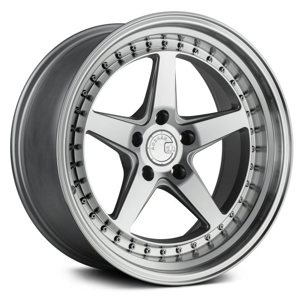 AODHAN WHEELS® - DS-05 Silver with Machined Face