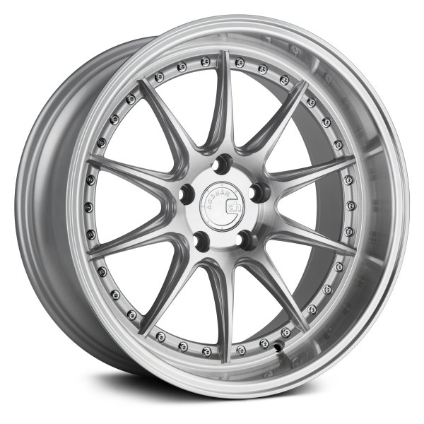 AODHAN WHEELS® - DS-07 Silver with Machined Face