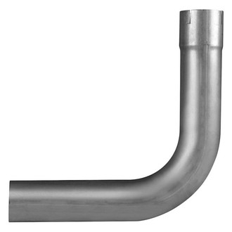 AP Exhaust® - Aluminized 90 Degree ID-OD Exhaust Elbow Pipe (2.5" Diameter, 6.375" Leg A Length, 6.375" Leg B Length, 4.5" CLR)