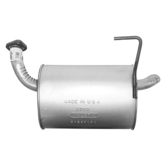 AP Exhaust® - Driver Side Aluminized Steel Exhaust Muffler and Pipe Assembly