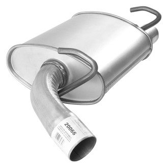 AP Exhaust® - Challenge Series Passenger Side Oval Exhaust Muffler