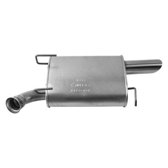 AP Exhaust® - Passenger Side Aluminized Steel Oval Aluminized Steel Natural Exhaust Muffler