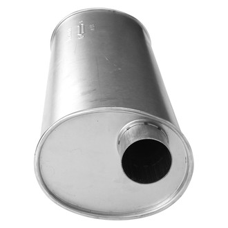 AP Exhaust® - Challenge Series Aluminized Steel Oval Exhaust Muffler with Inlet/Outlet Neck