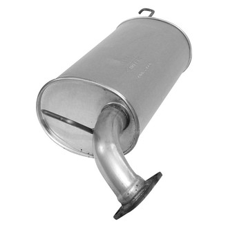 AP Exhaust® - Challenge Series Oval Exhaust Muffler with Flange and Spout