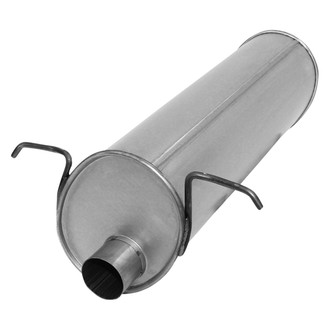 AP Exhaust® - Challenge Series Aluminized Steel Oval Exhaust Muffler with Inlet/Outlet Neck