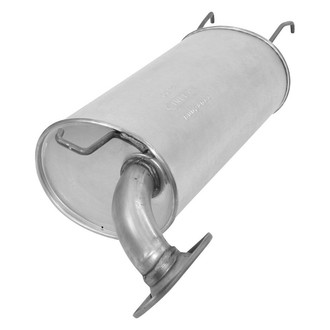 AP Exhaust® - Challenge Series Oval Exhaust Muffler with Welded Flange and Spout