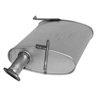 AP Exhaust® - Challenge Series Aluminized Steel Driver Side Oval Exhaust Muffler with Flange and Spout