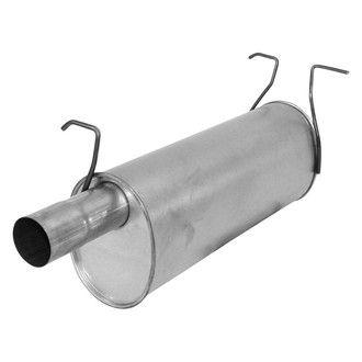 AP Exhaust® - Challenge Series Aluminized Steel Oval Exhaust Muffler with Inlet / Outlet Neck