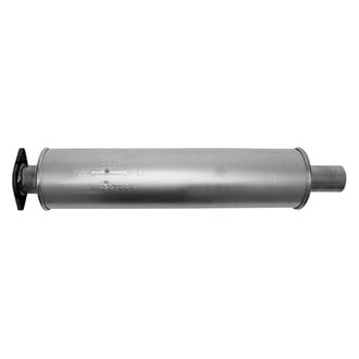 AP Exhaust® - Challenge Series Aluminized Steel Front Round Exhaust Muffler with Flange and Outlet Neck