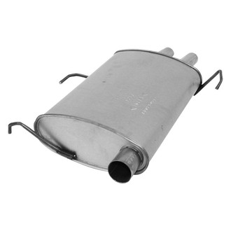 AP Exhaust® - Challenge Series Aluminized Steel Oval Exhaust Muffler with Inlet Neck and Spout