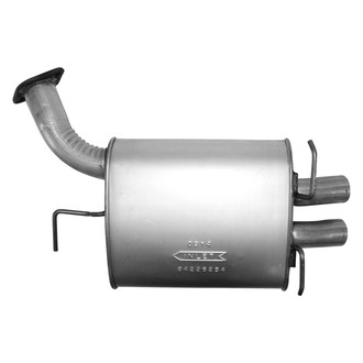 AP Exhaust® - Challenge Series Aluminized Steel Oval Exhaust Muffler with Flange and Spout
