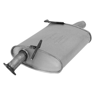 AP Exhaust® - Challenge Series Aluminized Steel Driver Side Oval Exhaust Muffler with Flange and Spout