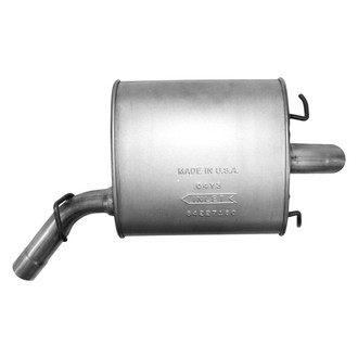 AP Exhaust® - Challenge Series Passenger Side Aluminized Steel Oval Exhaust Muffler with Inlet Neck and Spout