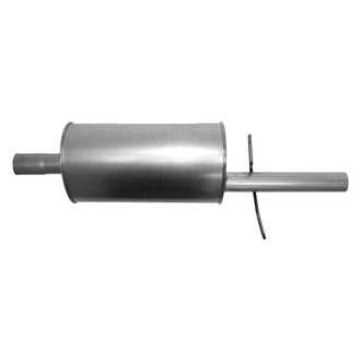 AP Exhaust® - Challenge Series Aluminized Steel Oval Exhaust Muffler with Inlet Neck and Spout