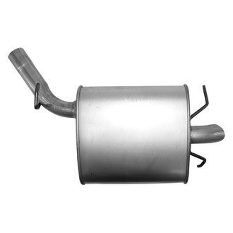 AP Exhaust® - Challenge Series Driver Side Aluminized Steel Oval Exhaust Muffler with Inlet Neck and Spout
