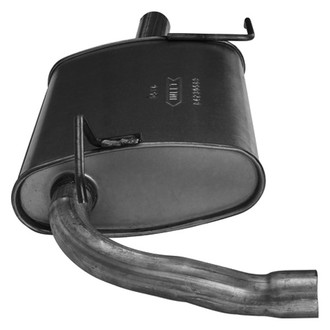 AP Exhaust® - Challenge Series Aluminized Steel Passenger Side Oval Exhaust Muffler